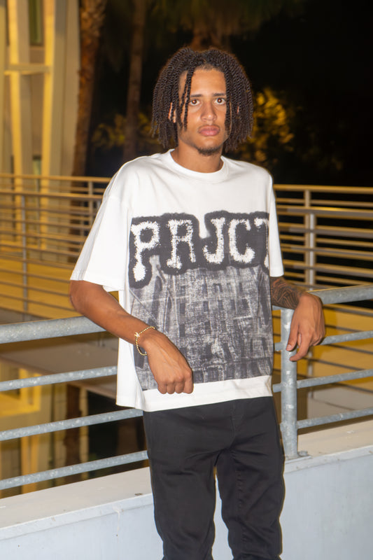 WHITE - PRJCT FLOW TEES